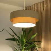 Boho hanglamp, crème/beige, Ø 50 cm, hoogte 21 cm, jute