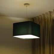 Kwadro hanglamp, groen, 40 x 40 cm, velours stof