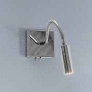 Wandlamp Ojos, chroom, leeslamp, verstelbaar, 33 cm, G9