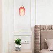 Hanglamp Jessica, Ø 18 cm, rood, glas