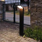 LED tuinpadverlichting Tucanae, grijs, hoogte 100 cm, IP65, metaal