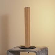 LED-houten tafellamp Teo, beuken, 42 cm, touchdimmer