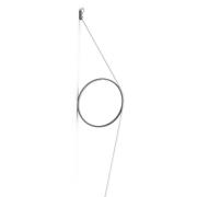 FLOS Wirering wit LED wandlamp, Ring zwart