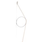 FLOS Wirering roze LED wandlamp, Ring wit