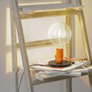 FLOS Lampadina LED tafellamp oranje, zwarte voet