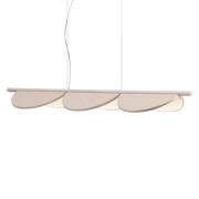 FLOS Almendra Lineair LED hanglamp 3-lamps, roze