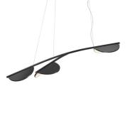 FLOS Almendra Organic hanglamp 3-lamps kort zwart