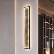 Stone LED wandlamp, 100 x 15 cm, CCT, zwart, metaal