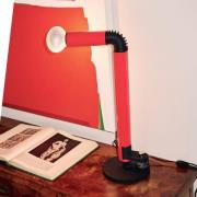 Stilnovo tafellamp Periscopio, rood, hoogte 68 cm, metaal