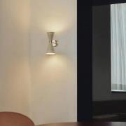 Stilnovo wandlamp Megafono, ivoorkleurig, 14 cm, 2-lamps.