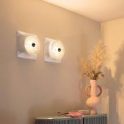 Stilnovo Goletta plafondlamp, glanzend wit/aluminiumkleurig