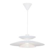 Hanglamp Nino, wit, Ø 45 cm, metaal