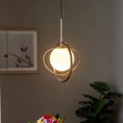 Hanglamp Cimona, goud/parelzwart, 1-lamp
