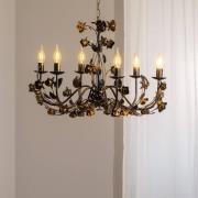 Kroonluchter Carolina, bronskleurig, 6-lamps, ijzer
