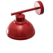 Wandlamp Sven, 1-lamp, rood, staal, E27