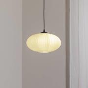 Eekamer lamp Coco, Ø 30 cm, zwart/opaal, glas