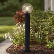 Lindby tuinpadverlichting Dangan, helder, hoogte 90 cm, glas, metaal
