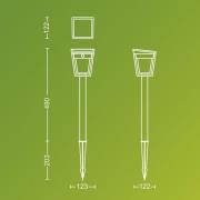 Philips LED grondspies lamp Nissa UE, kunststof, IP44