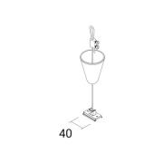 Ivela afhanghoogte SQUARE 48 V, zwart, pendelhoogte 200 cm