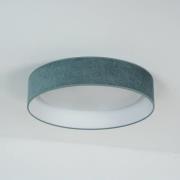 LED plafondlamp Plafond, mintgroen, stof, Ø 45 cm, 3-staps