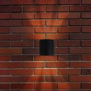 LED buiten wandlamp ALECTO, zwart, hoogte 10 cm, IP54 up/down