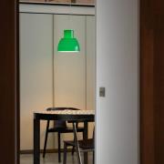 Nemo hanglamp Lorosae, groen, Ø 40 cm, glas, E27