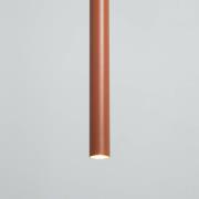 Hanglamp Sopel 1, baksteenrood, 1-lamp, staal, Ø 5 cm