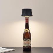 Lindby LED-tafellamp op batterijen Linor, zwart, USB, touchdimmer