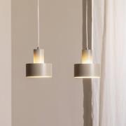 Hanglamp Rif 2, taupe 2-lamps, lineair, staal