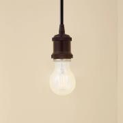 Lindby hanglamp Hattie, zwart, Ø 5 cm, metaal, E27