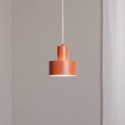 Hanglamp Rif S, baksteenrood, 1-lamp, Ø 15 cm, staal