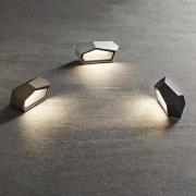 OLEV LED sokkellamp Pepito, aluminium, metaal, 2.700 K, IP67