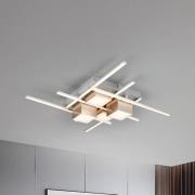 LED plafondlamp Roger, coffee, metaal, CCT, afstandsbediening