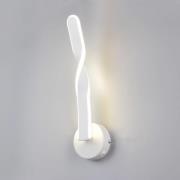 LED wandlamp Ginko, wit mat, metaal, hoogte 45,5 cm