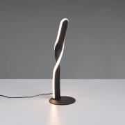 LED tafellamp Ginko, zwart mat, metaal, hoogte 40,5 cm