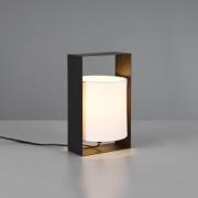 Tafellamp Pail, zwart mat, metaal, hoogte 27 cm