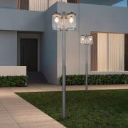 Buitenlamp Sambesi, H 240 cm, antraciet, schemersensor