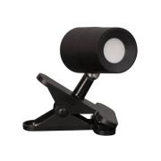 LED-accuklemlamp Magnetics, zwart, dimbaar, CCT