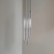 Hanglamp Sopel Lux, 7-lamps, rond, zwart/zilver, G9