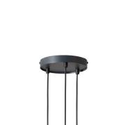 Hanglamp Sopel 3, antraciet, rond, 3-lamps, staal, G9