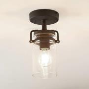 Lindby Vintus plafondlamp, zwart
