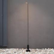 Luceplan LED tuinpadverlichting Flia, 120 cm hoog, zwart, kunststof