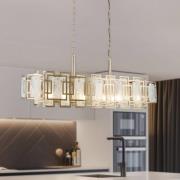 Kroonluchter Karmella 100 cm messing antiek 12-lichts.