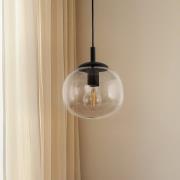 Vibe hanglamp, bruin-transparant glas, Ø 20 cm