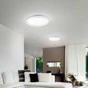 LED plafondlamp Isy, wit, Ø 55 cm, metaal, CCT, dimbaar