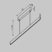 Maytoni LED hanglamp Ephoria, messing, aluminium, lengte 116 cm