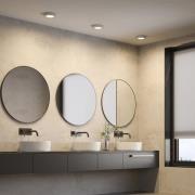 Prios LED plafondlamp Edwina, zilver, 18 cm, set van 10