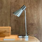 Dyberg Larsen tafellamp DL12, chroom, hoogte 44,5 cm, metaal