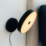 Dyberg Larsen LED wandlamp Starlight, zwart, Ø 14 cm