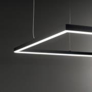 Ideal Lux LED-pendel Oracle Slim 70 x 70 cm zwart 3.000 K